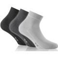 Rohner Daily Sock Sneaker Basic Plus light grey/grey/dark grey - 3 pairs
